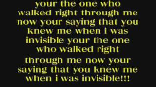 Ashlee Simpson invisible lyrics!!!!