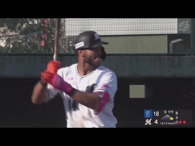 【ファーム】マリーンズ・アセベド 左中間に豪快な一撃を叩き込む!! 2025年4月4日 千葉ロッテマリーンズ 対 横浜DeNAベイスターズ