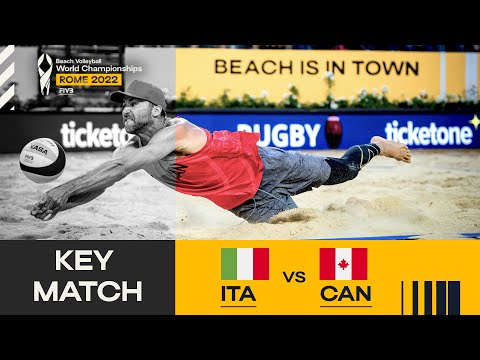 Lupo/Ranghieri 🇮🇹 vs. Schachter/Dearing 🇨🇦 - Pool Play Highlights Rome 2022 #BeachWorldChamps