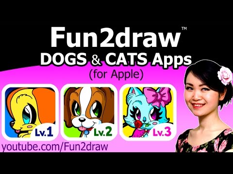 Fun2draw Dogs & Cats APPS FREE Gift Drawing | Online...