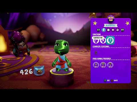 Sackboy A Big Adventure - Browse Zom Zom's Store: Items, Shopping, Monk Outfit PS5 Gameplay 2021