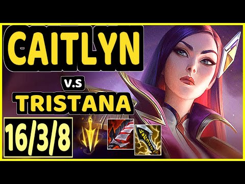 CAITLYN vs TRISTANA - 16/3/8 KDA BOTTOM ADC CHALLENGER GAMEPLAY - NA