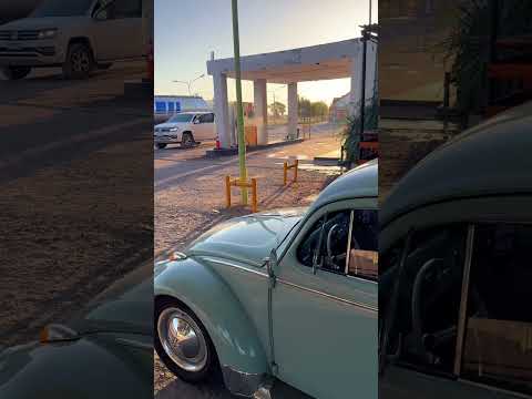 Viagem de fusca 1963, do PR até o Chile. Chacharramendi. La Pampa, Argentina.