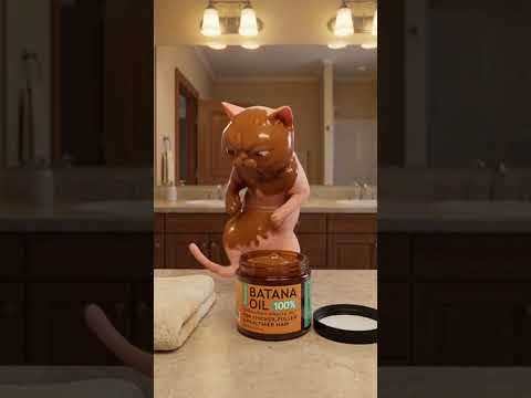 He tried his hair-care routine… and the cat took notes 😼🤎 A mischievous little copycat, a very