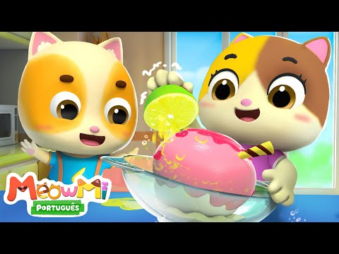 🐱 Show da Família Gato - Vamos Provar Comida Nova