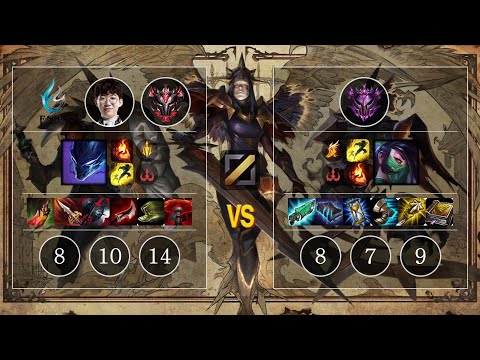 FS FireRain Nocturne vs Akali Mid - KR Patch 10.12