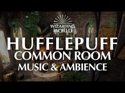 Hufflepuff Common Room | Harry Potter Music & Ambience - 4 Magical Scenes for Relaxation and Focus.