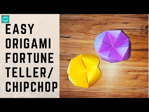 Origami Fortune Teller Easy | Chip Chop | Kids crafts