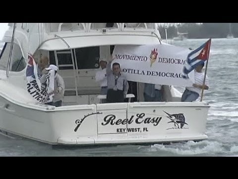 Feuerwerk gegen Castro