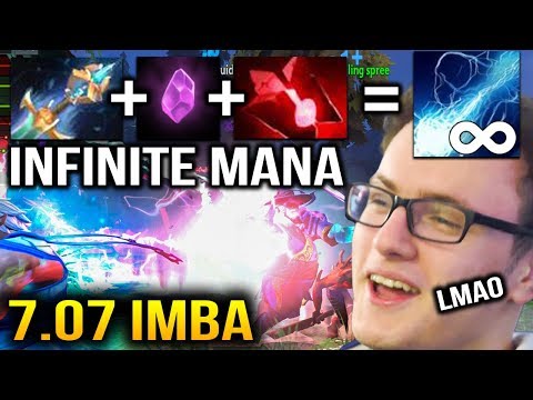 IMBA Miracle- Storm Infinite Mana with KAYA + ARCANE RUNE - Dota 2 7.07b
