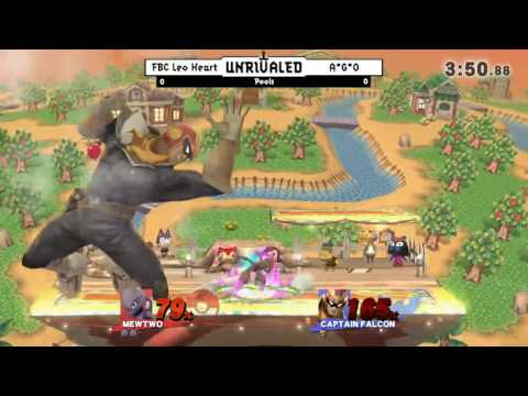 Unrivaled 3 WiiU - FBC LeoHeart (Mewtwo) vs A*G*O (Falcon) - Pools