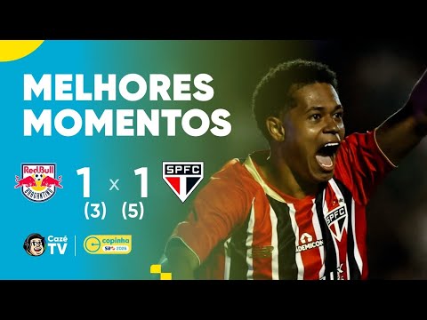MELHORES MOMENTOS: RED BULL BRAGANTINO 1 (3) X 1 (5) SÃO PAULO | COPINHA 2026 | OITAVAS DE FINAL