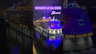 WONDER of the SEAS заходит в Майами #wonderoftheseas #miami #umarkeyn #cruiseship #4k