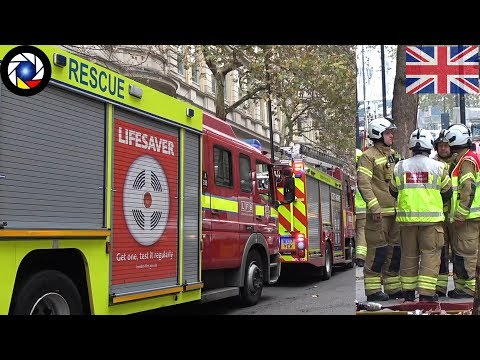 Massive LFB response - London Fire Brigade Responding and on Scene