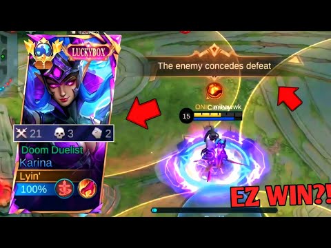 AGGRESSIVE KARINA = ENEMIES SURRENDER EZ WIN?! 😱🔥 TOP 1 GLOBAL KARINA