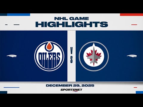 NHL Highlights | Oilers vs. Jets - December 29, 2025