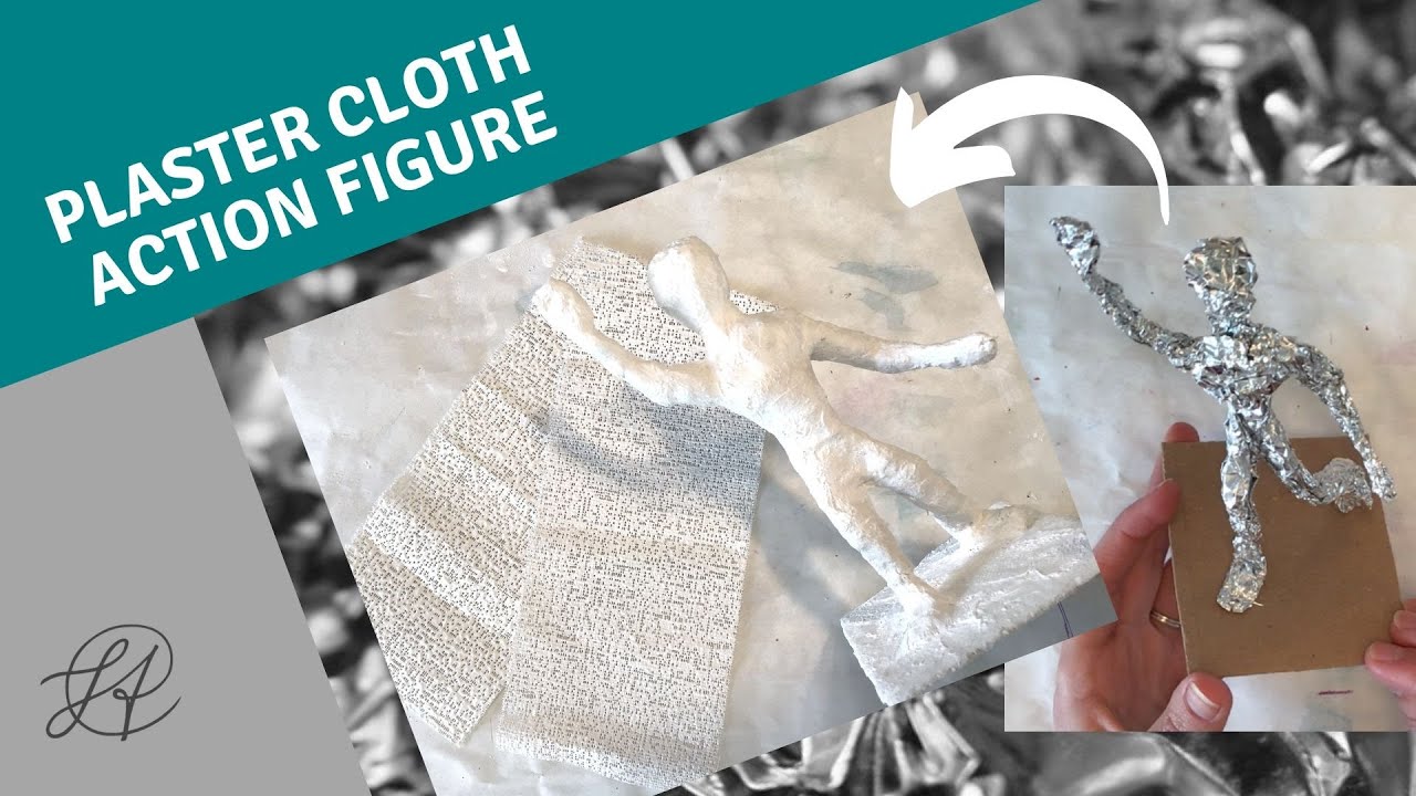 Plaster Action Figure Sculpture