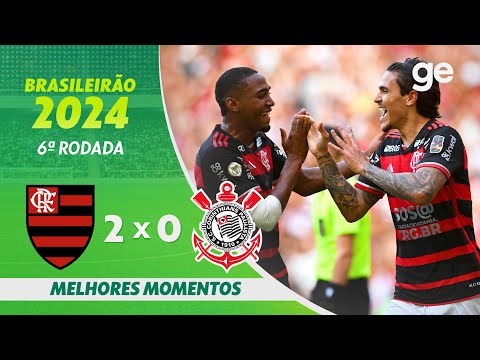 Gols e lances de Flamengo x Corinthians