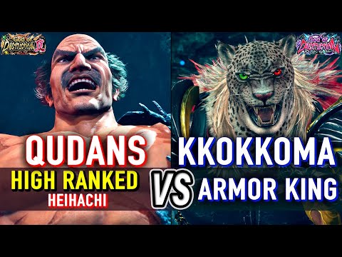 T8 🔥 QUDANS (Heihachi) vs KKOKKOMA (Armor King) 🔥 Tekken 8 High Level Gameplay