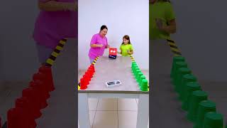 Dice color Cups racing Challenge #shorts Eva Alisa Family Shorts 