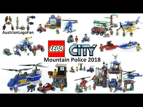 All Lego City Mountain Police Sets 2018 - Lego Speed Build Review