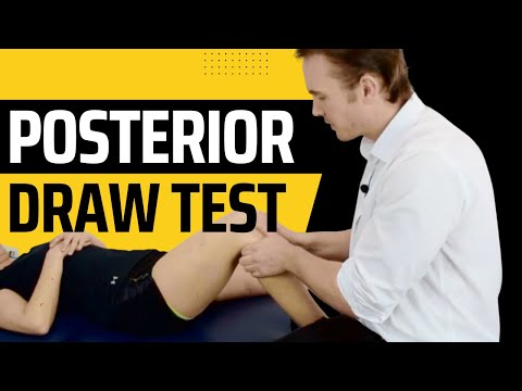 Posterior Drawer Test for PCL Ligament Injury