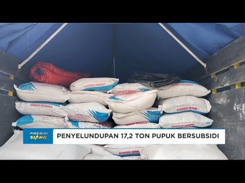POLDA SUMSEL UNGKAP PENYELUNDUPAN 17 TON PUPUK BERSUBSIDI