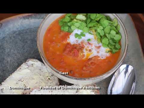 Lentil tomato soup with curry and coconut from Yotam Ottolenghi