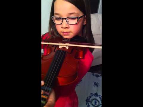 Ma première chanson au violon