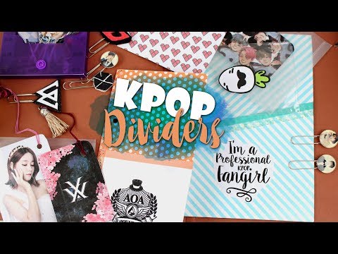 KPOP DIY: Make your own KPOP DIVIDERS |K-freakEnglish| AOA, EXO, MONSTAX, SVT, WJSN, MAMAMOO