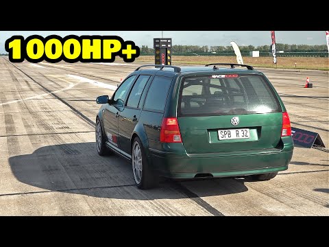 1000HP Volkswagen Bora R30 Turbo 💥 0-282 KM/H 1/2 Mile Top Speed