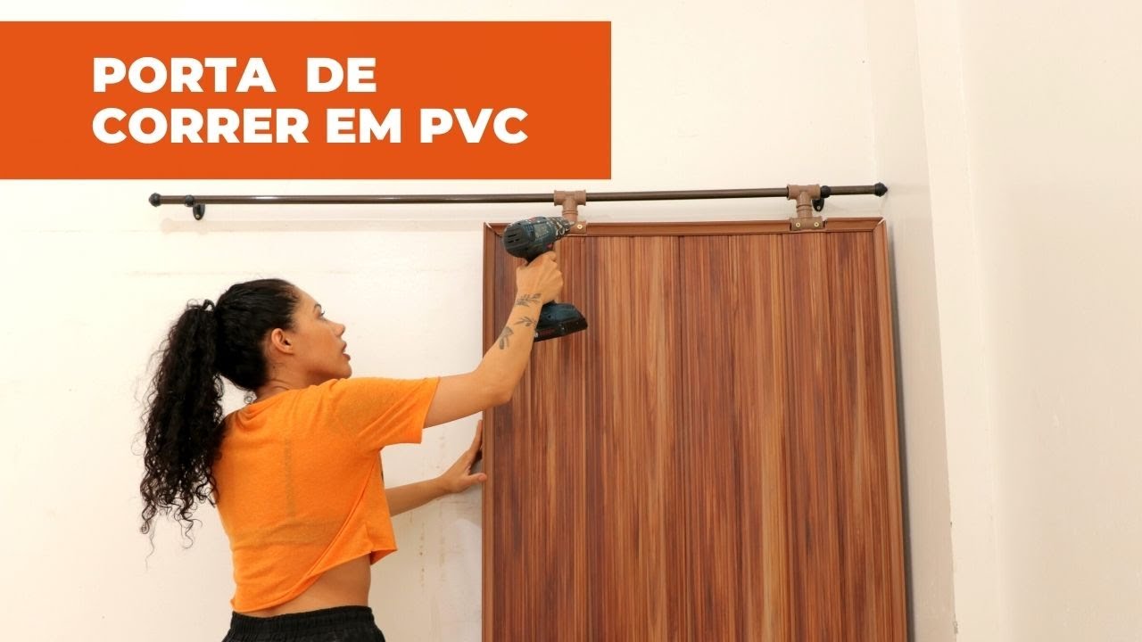 Porta de Correr feita de PVC super prática