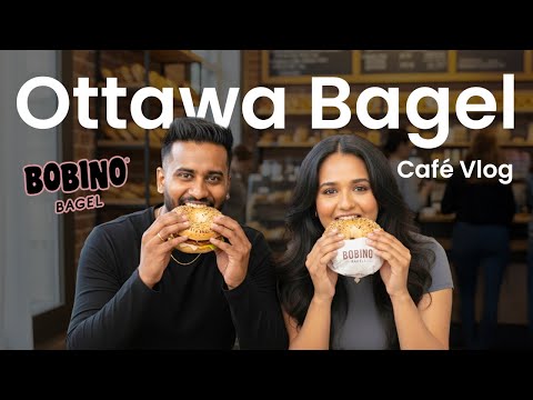 Bobino Bagel එකේ Strawberry Matcha එක Try කළා | Ottawa Bagel Café Vlog 🇨🇦 | Vlog 2.1