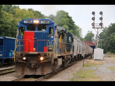 (4K) UP LGT with an Awesome Nathan P5 on the Pan Am Railways! [9-8-18]