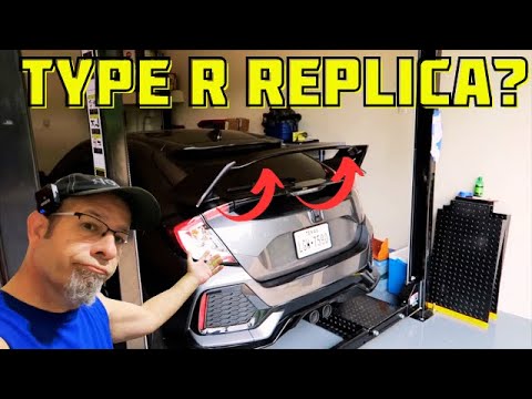 Type R Wing Install On The Honda Civic Hatch