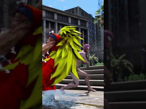 SPIDER MAN UNDIES VS GOKU SSJ3 - EPIC BATTLE #Shorts