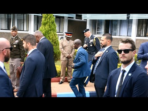 U.S. Protective Services Showcase their prowess in Kenya during Defense Secretary Lloyd Austin visit