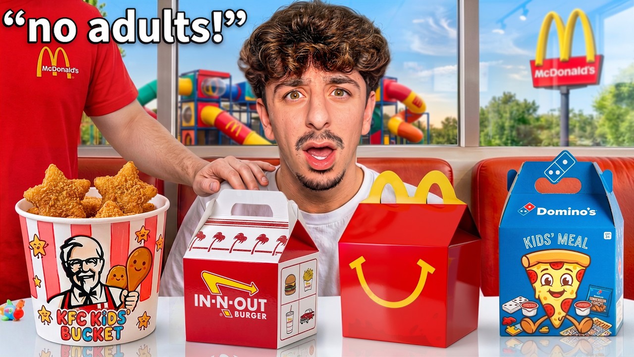 I Tried Every Kids Menu - YouTube video featuring the word collection