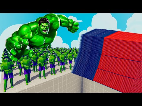 200x HULK + 1x GIANT vs EVERY GOD - Totally Accurate Battle Simulator TABS