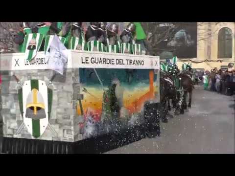 Le Guardie del Tiranno carro da getto - Carnevale Ivrea 2017