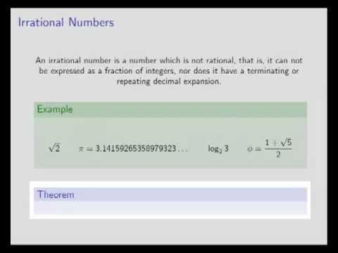 A proof that 'e' is irrational.