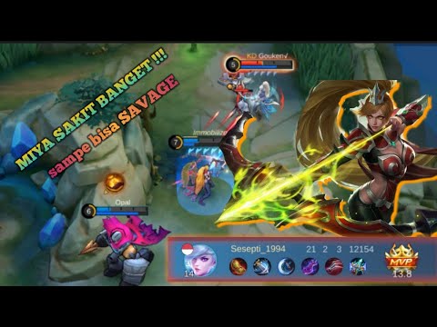 MIYA BEST BUILD 2022 TOP 1 GLOBAL SAVAGE || EARLY AJA UDAH SAKIT NI HERO‼