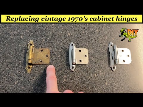 Replace vintage Amerock cabinet door hinges - 1960/1970