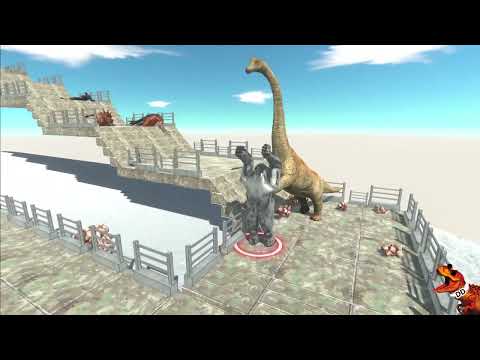 Ogre Lord vs animals and dinosaurs Challenge Animal Revolt Battle Simulator