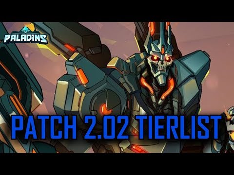 Paladins Patch 2.02 Ranked / Competitive Tier List