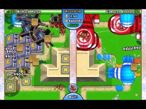 Bloons TD Battles: No super monkey Late Game!! WIN