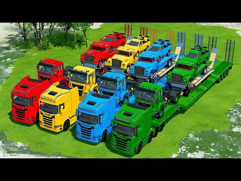 LOAD AND TRANSPORT ATV IN MAN TRUCKS WITH SCANIA TRUCKS - Farming Simulator 22