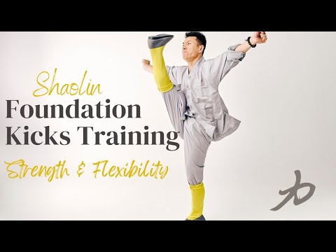 Shaolin Foundation Kicks Training Workout - for Strength and Flexibility | 14 min