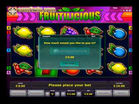 Fruitilicious greentube slot game review 83 euros loss