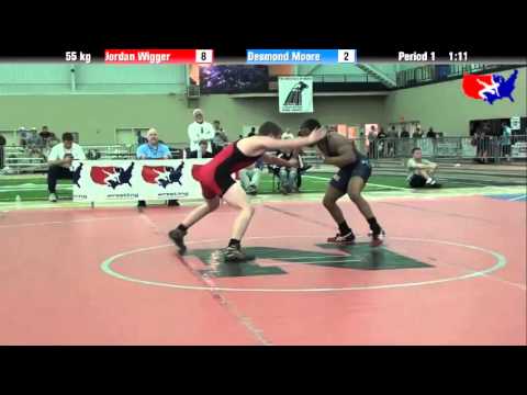 Jordan Wigger vs. Desmond Moore at 2013 ASICS University Nationals - FS
